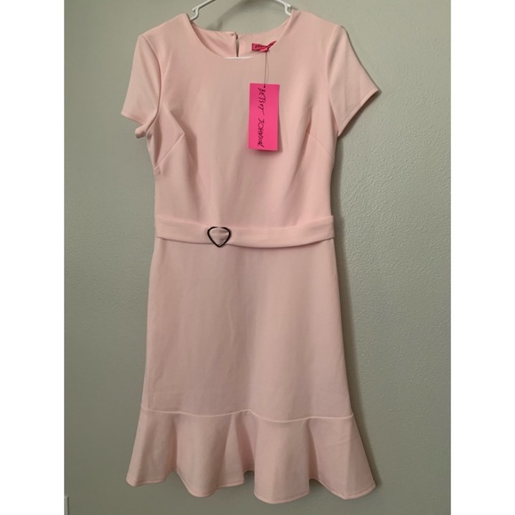 Betsey Johnson Short Sleeve Heart Belted Dress - Picture 4 of 7